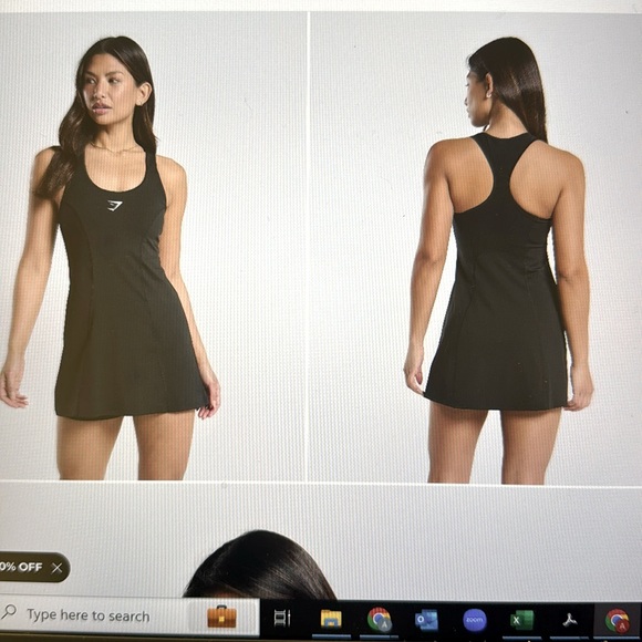Gymshark Dresses & Skirts - Gymshark sporty black dress with shorts